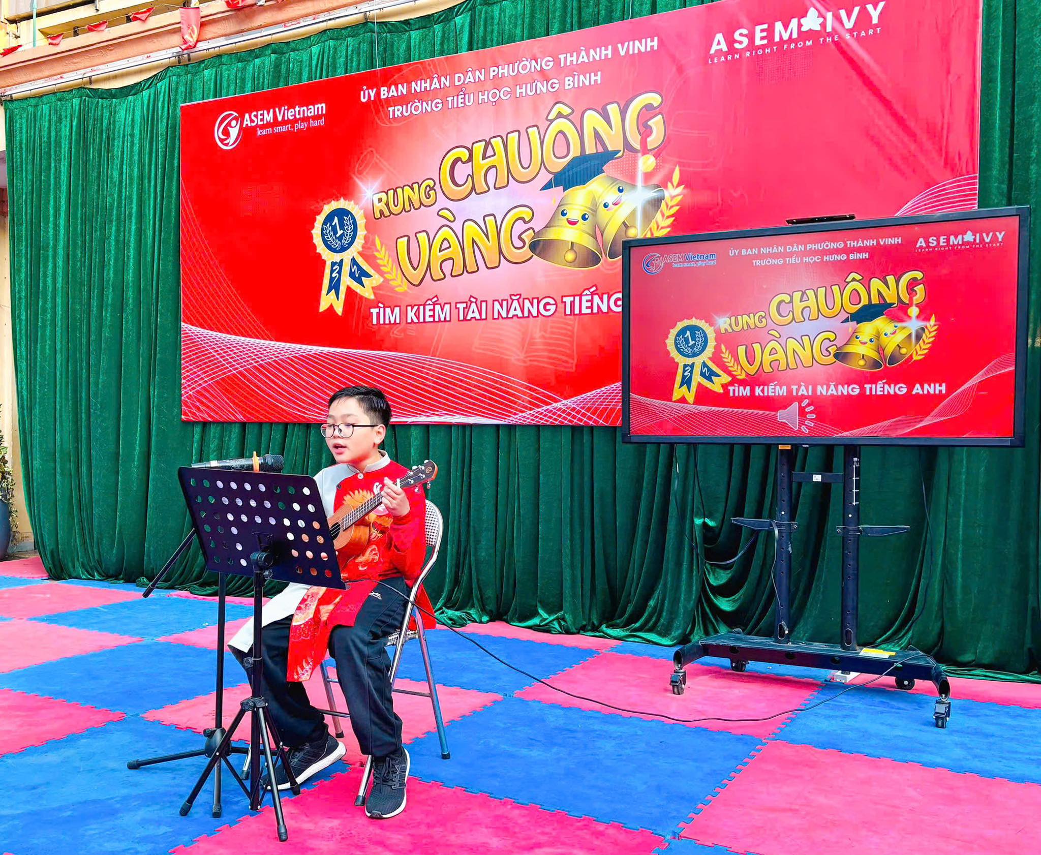 Sân chơi Golden Bell Challenge do Trường Tiểu học Hưng Bình phối hợp cùng Trung tâm Anh ngữ Asem Ivy tổ chức đã tìm thấy những chủ nhân xứng đáng cho những danh hiệu cao nhất!