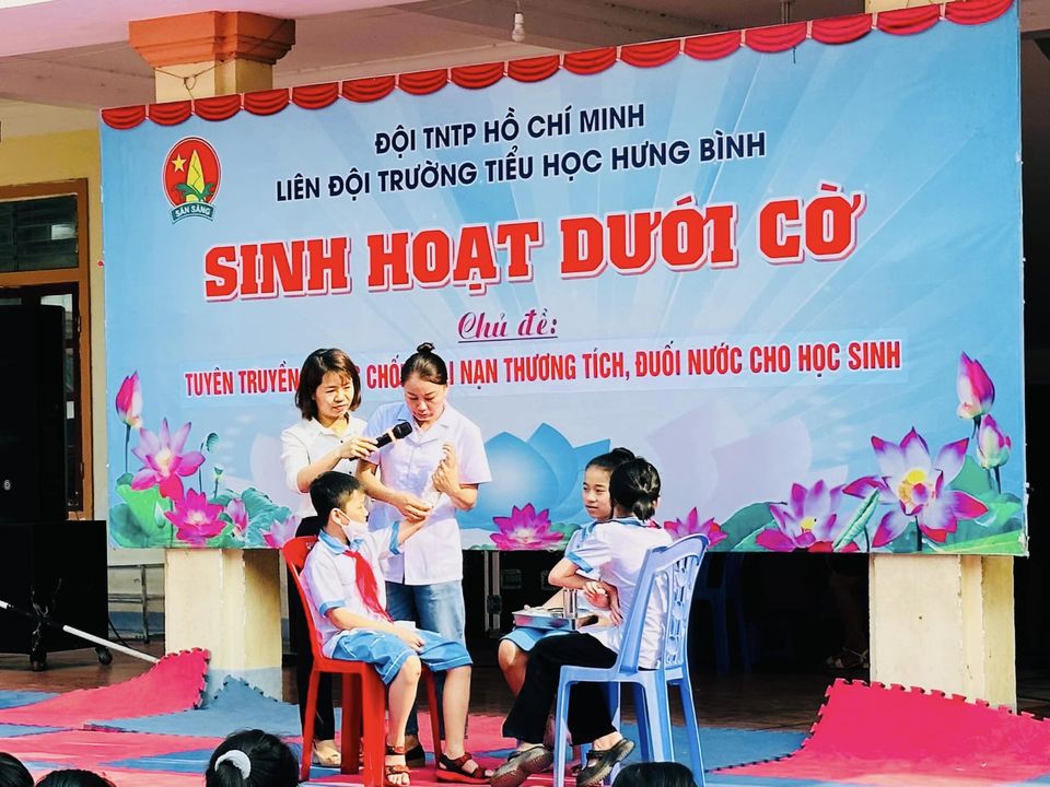 TUYÊN TRUYỀN PHÒNG CHỐNG TAI NẠN THƯƠNG TÍCH, ĐUỐI NƯỚC CHO HỌC SINH